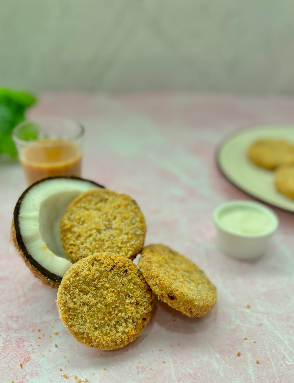 Nankhatai (Indian Cookie) - No refined sugar, 5 cookies